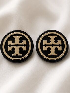 Tory Burch 1 1/8" Gold Replacement Buttons large Logo Cut Out